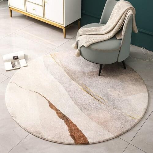 Modern Design Round Carpet Livingroom Home Rugs For Bedroom Computer Chair Round Rug Sofa Coffee Table Floor Mat Hanger Mats