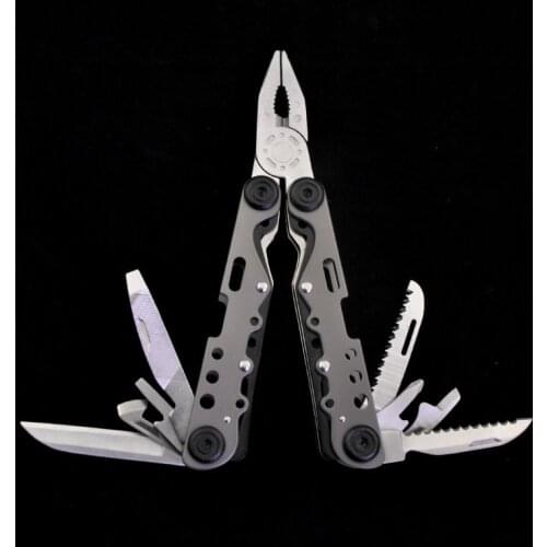 Stainless Steel Multi-Plier Folding Pocket Knife Multi-tool with Free Nylon Sheath