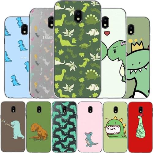 Cartoon dinosaur Soft Silicone Phone Case For Samsung J3 J4 J7 J8 2018 J5 J7 2017 J5 J7 2016 J7 Prime J4 J6 J7 plus