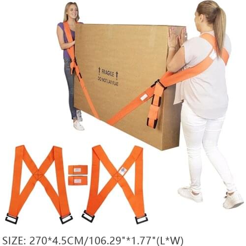 Non-Slip Furniture Moving Strap Wrist/Shoulder Dolly Forearm Forklift Lifting Moving Strap Transport Belt Carry Cords Mover Rope