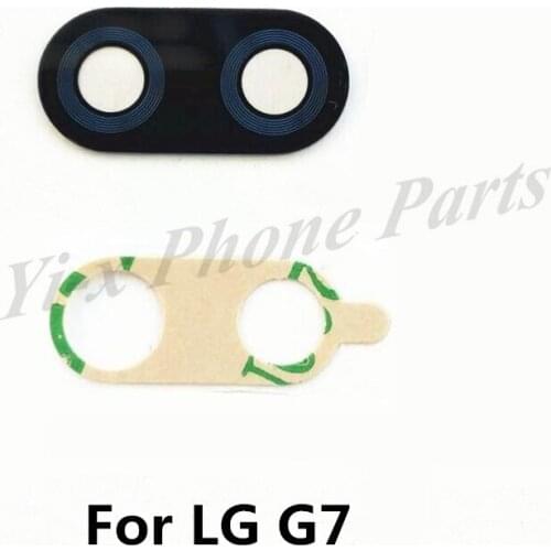 Wholesale 10pcs/lot back rear camera glass lens for Lg G7 thinq /G7+ Plus G710 with sticker
