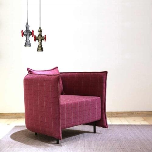 Modern Water pipe pendant lamp Black Iron 3w AC220V Living room lights Industrial wind decoration pendant light Easy to install