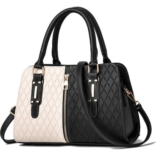 Luxury Dot Printing Handbags Women PATCHWORK Bags Designer 2021 Crossbody Pu Leather Black Soft Washed Messenger Flap Bag