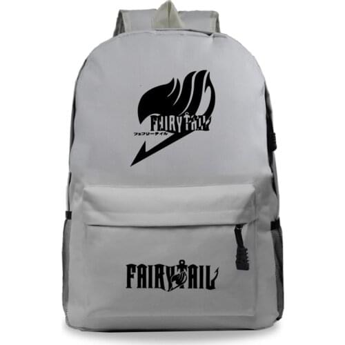 Fairy Tail Backpack Hot Sale Men Women Boys Girls School Mochila Beautiful Back to College Rucksack