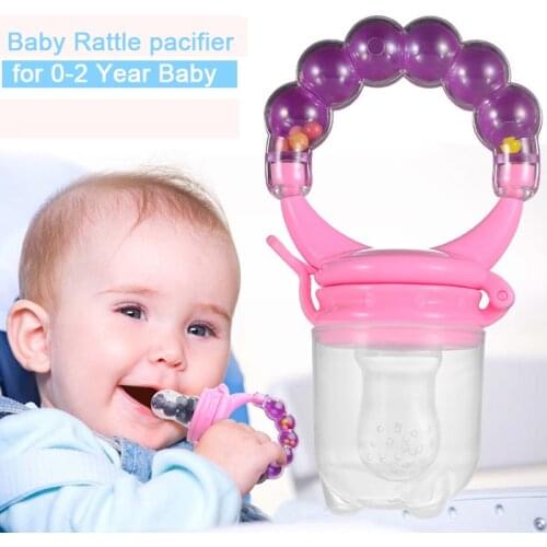 Baby Food Pacifier Clips childrens bell fruits Infant baby food supplement fruit chews Baby Nipple Feeder Soother Nipples