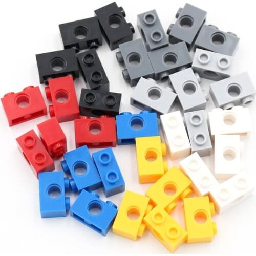 Technology Building Brick 1x2 with 1 Hole 3700 Thick DIY Creative Blocks Compatible Accessories Particles Mechanical Science