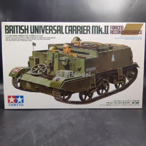 Tamiya 35249 WWII British Mk II Force Universal Carrier 1/35 Scale Model Kit