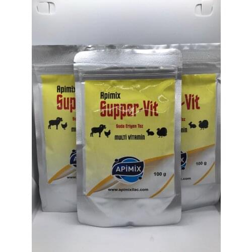 Supper-Vit Vitamin 3x100gr Packs Multivitamin For Animals High Performance Dog Cat Chicken Birds Food Add Healt Farm Anti Stress