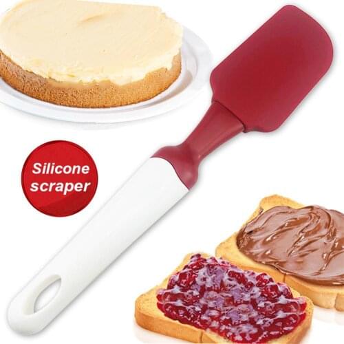 1Pcs Silicone Cream Spatula Butter Baking Scraper Handled Cake Spatula Kitchen Utensil Tool for Cooking Making Cake