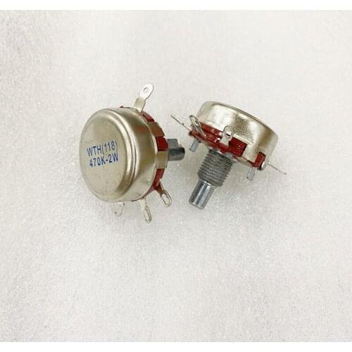 10PCS WTH118-1A 2w lap carbon film potentiometer 1k 2k2 4k7 10k, 470k, 220k, 330k 1M