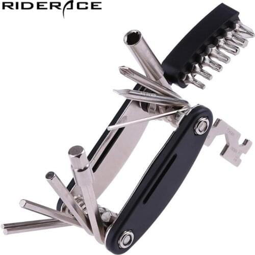 16 in 1 Bicycle Repair Tools Kit Multifunction Torx Screwdriver Tool Spoke Cycling MTB Road Bike Flat Wrench Set Hexagon Tool