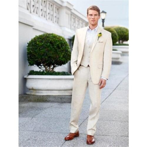 Ivory Tailor Made Wedding Men Suits Summer Autumn Slim Fit BMen Suit Ternos Masculino Mens Suits 3pcs(Jacket+Pant+Vest)