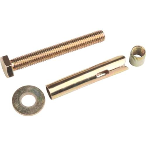 5pcs Heavy duty screw M6 Carbon steel concrete walls expansion shield anchor with hex bolt for ground lock installation fastener