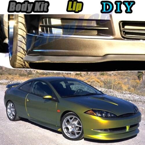 Car Bumper Lip Front Spoiler Skirt Deflector For Ford Cougar Tune Car Modified Body Kit VIP Hella Flush Lips