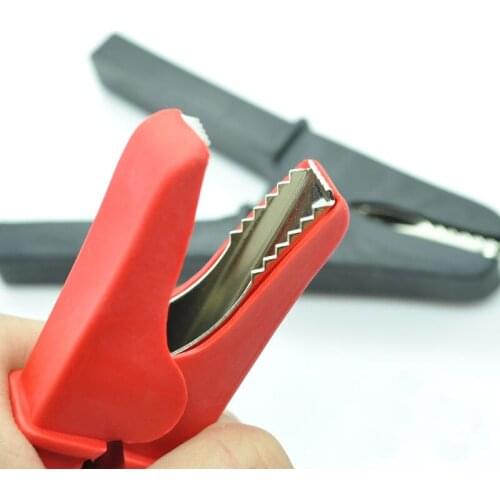 Free shipping 5pair 120mm Alligator clip 100A 2000V Full copper nickel plating Pure copper thickened battery clip