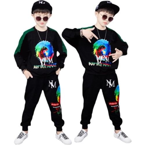 Childrens Clothing Toddler Boy Clothes 2021 New Spring and Autumn Long-Sleeved Hoodies Sports Sweater Pants Clothes for Boys