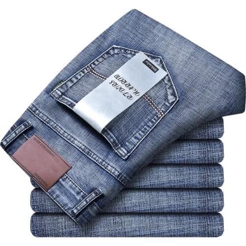 Men Classic Jeans Jean Homme Pantalones Hombre Men Mannen Soft Black Biker Masculino Denim Overalls Mens Pants