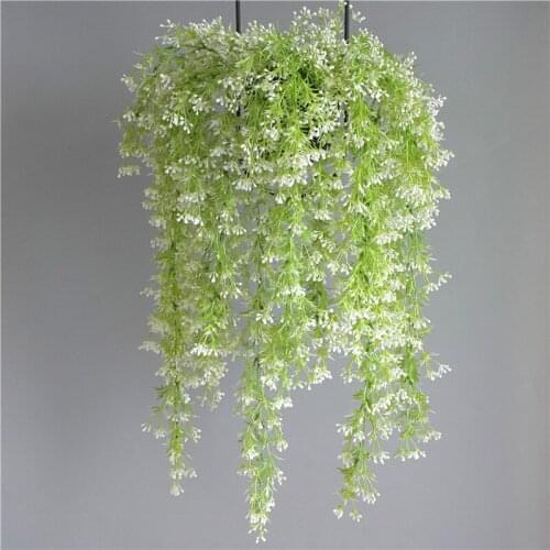 Artificial Leaves Plastic Plant Vine Wall Hanging Garden Living Room Club Bar Decorated Fake Leaves Green Plant Ivy