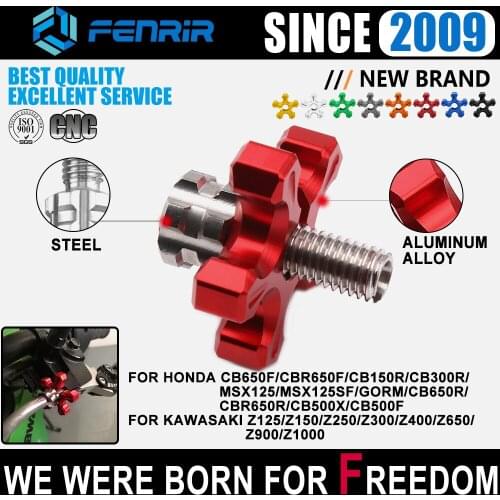 Motorcycle Clutch Cable Brake Wire Line Adjuster M8 M10 Bolt Screw for Honda GORM CBR650R CB500X KAWASAKI Z250 Z300 Z650 Z1000