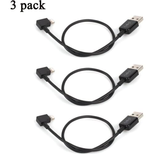 3pcs USB Data Line IOS for iPhone Portable Data Cable for DJI Phantom 4/3 Inspire 1/2 Short Transmission Wire 30cm