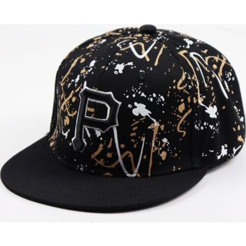 P Brief Geborduurde Snapback Cap Mannen Mode Katoenen Hoed Outdoor Sport Leisure Hoeden Hip Hop Graffiti Baseball Caps