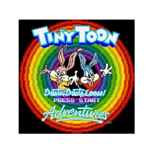 Tiny Toon Adventures - Buster Busts Loose! 16 bit Big Gray Game Card For NTSC Game Player Drop Shipping