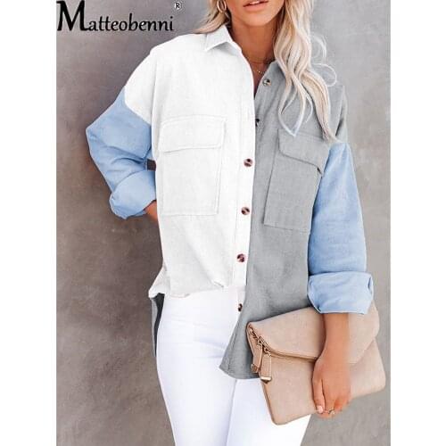 Женские вельветовые рубашки Matteobenni China At AliExpress