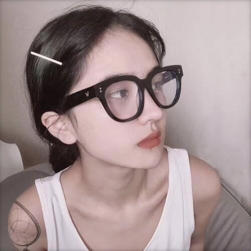 Fashion unisex New Mirror Anti-Blue-ray glasses Plain glasses Lens with Myopic Glasses Frame for women men student