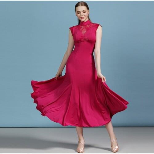 2019 New Arrivals Dance Flamenco Skirt for Adult Women Dress for Tango & Waltz Practice Dancewear Performance Wear 3 Color A0078