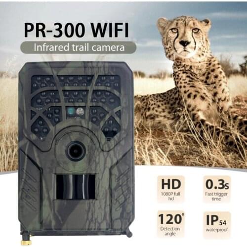 Wifi Hunting-Cameras APP Surveillance Wireless Wifi Control 24MP 1296P Night Vision Infrared 15M Wildlife Photo Traps Record