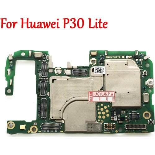 Tested Work Original Unlock Motherboard For Huawei P30 Lite Nova 4e Nova4e MAR-AL00 MAR-LX2 Mainboard Circuit Electronic Chips