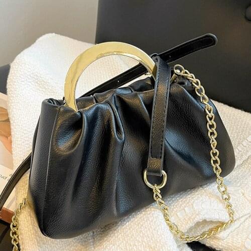 Luxury Handbags Designer Female Messenger Bags Vintage Shoulder Bag Lady Casual Tote Sac Leather Crossbody Bag Black Hobos Bags