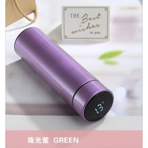 304 Stainless Steel Vacuum Flask Business Straight Body Cup Temperature Control Portable Temperature Water Cup