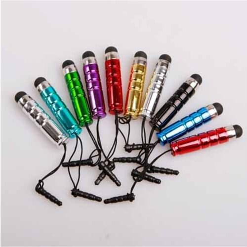 10Pcs Long Capacitive Screen Touch Pen Stylus for iPad 2 iPhone 4S 4G Tablets Pens with Dust Plugs