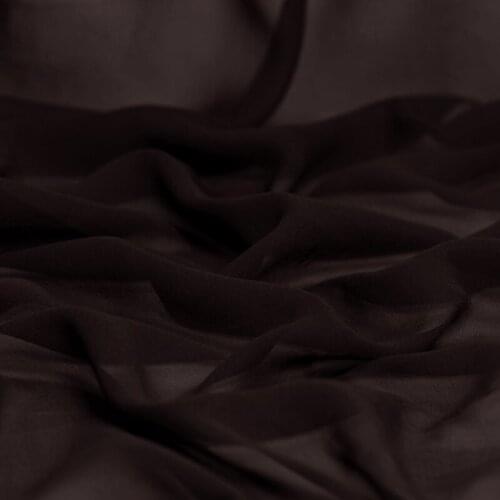 100% pure silk georgette 8mm 114cm 45"width brown color mulberry silk fabric for dress, shirt NO.41