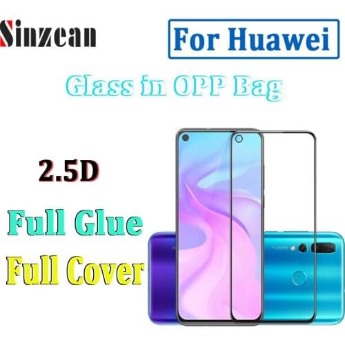 100pcs For Huawei P50/P40 lite/Mate 40/Mate 30/P30 Lite/Mate 20/P30 lite/P Smart 2021 2.5D Full Glue Full cover tempered glass