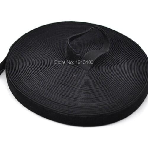 25 Yards Black Velvet Ribbon 3/4" Single Face High Quality DIY Crafts Sewing Appliques Findings