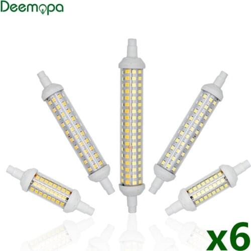 6pcs/lot R7S 6W 9W 12W LED Light Bulb SMD 2835 Lampada LED Lamp 220V 230V 240V Corn Light Energy Saving Replace Halogen Light