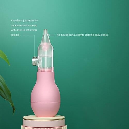 Decongester Nasal Absorber Gently Clear Baby Snot Tool Kid Nasal Aspirator Nose Cleaner Sucker Nose Quickly Cleaning Nasal Tools