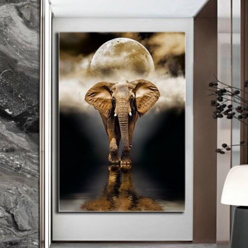 Abstract Elephant diamond embroidery mosaic 5d diy diamond painting full square round diamond sets animal Picture wall art