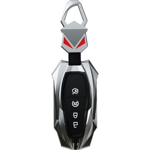 Car Zinc Alloy Key Case Key cover For Ford Fusion Mondeo Mustang Edge Expedition EXplorer F-150 F-250 F-350 2018 2019