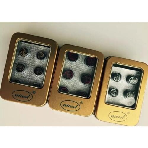 Free shipping 12pcs/lot New Black NICEST 11MM Snooker cue tips S/M/H 6layers pigskin leather high quality tips Billiard supplies