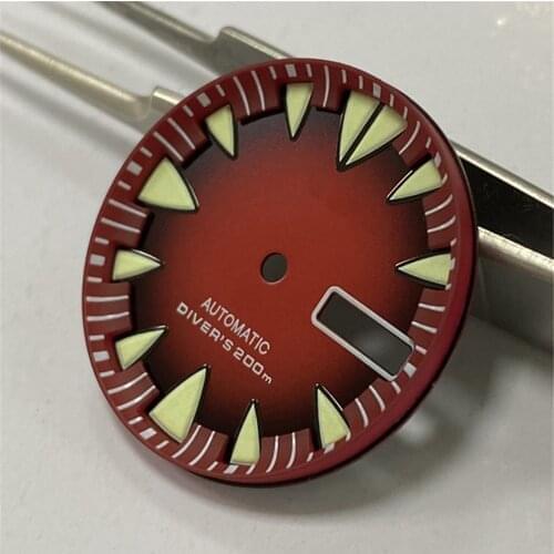 28.7MM Watch Dial C3 Luminous Dial for NH36A Movement Diving Watch Modification Accessories