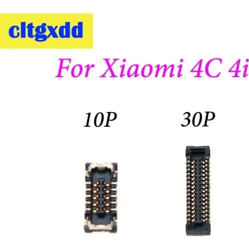 Cltgxdd 10PIN 30PIN FPC FFC Connector Port Plug for LCD display & touch on Mainboard connection for Xiaomi Mi 4C 4i replacement