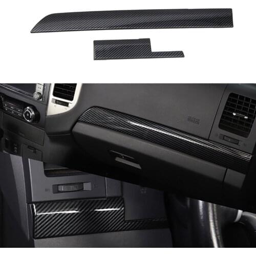 Carbon Fiber Color Central control decorative panel in the passenger compartment Fit For 2007-2020 Mitsubishi Pajero V93/V97