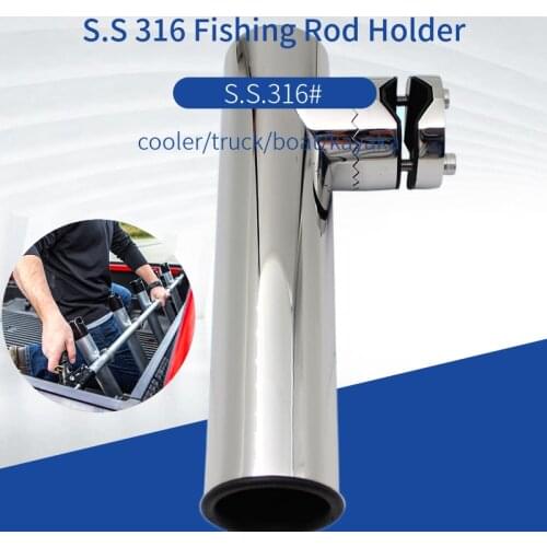316 Stainless Steel Fishing Rod Tube Yacht Marine Fishing Rod Holder Fishing Stand Fishing Accessories