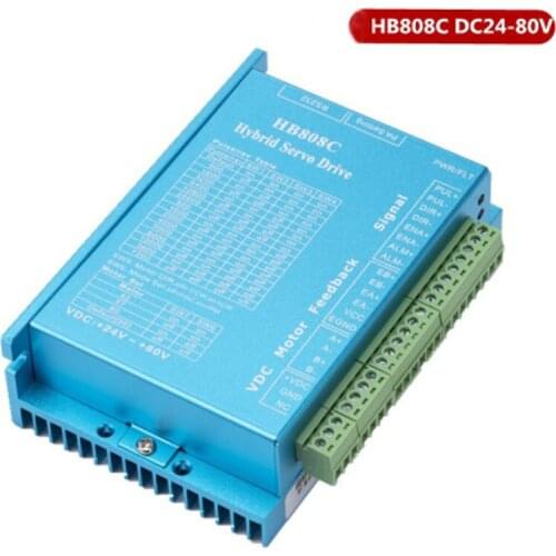 Nema 17 23 24 AC18-80V 2 phase Closed Loop Stepper Motor Driver HB808C for CNC Router