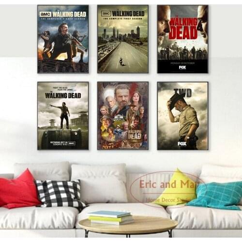 The Walking Dead Tv Series Show Canvas Painting Posters And Prints Pictures On The Wall Abstract Decorative Home Decor Cuadros