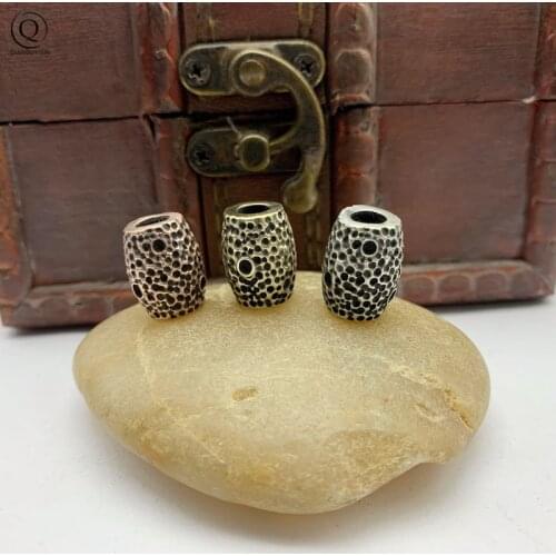 Brass Meteor Crater Knife Beads DIY Lanyard Keychain Pendants Jewelry Accessories EDC Outdoor Tool Umbrella Rope Hangings Decors