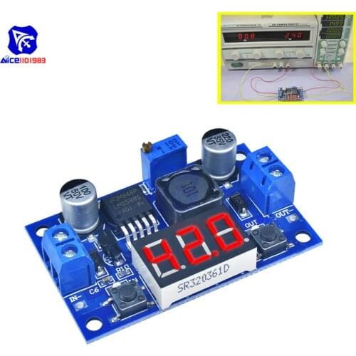 LM2596 LED Digital Voltmeter DC DC 4.0 -40V to 1.25 -37V Adjustable Board Buck Step Down Power Converter Module